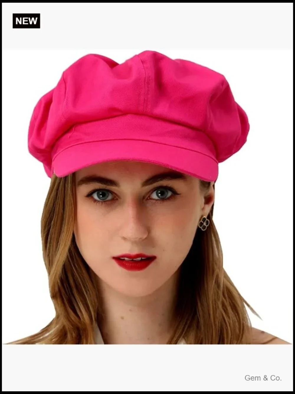 Vintage Cabbie Newsboy Hat - 100% Cotton 8 Panels Sun Hat